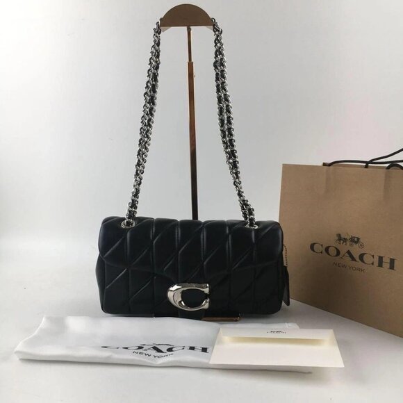 tabby Coach shoulder bag 26 with quilting - Picture 1 of 12